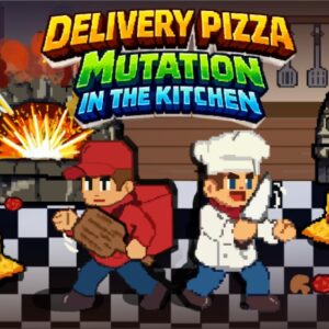 Delivery Pizza in the Kitchen